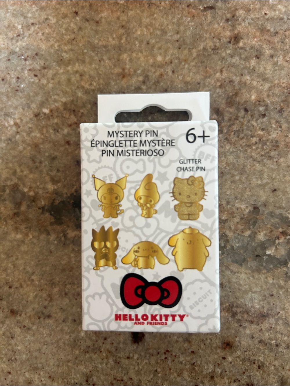 Hello Kitty Gold Character Mystery Pin Pack